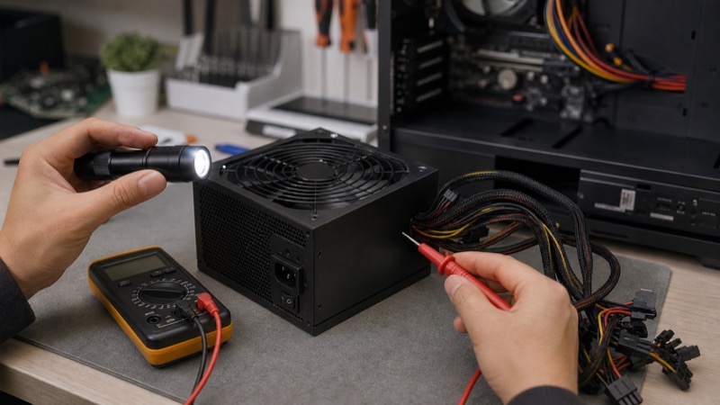 게임 실행 중 그래픽카드와 CPU 전력 사용량을 표시한 PC 화면