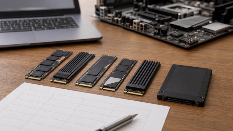 방열판이 장착된 NVMe SSD